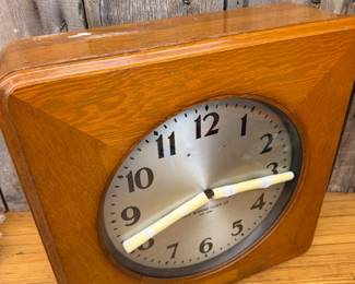 Oak Railroad large wall clock