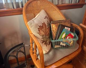 Caned Office Chair