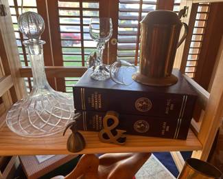 Decanter, Brass Decor