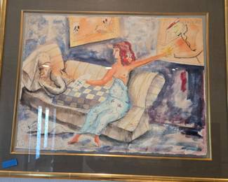 • Artist: Jeanne Mammen (German, 1890–1976) • Title: Chess Player (Schachspieler) • Date: Circa 1929–1930 • Medium: Watercolor, oil, or pencil on canvas/paper (the original resides in the Berlinische Galerie Landesmuseum für Moderne Kunst in Berlin.• Date: Circa 1929–1930 • Medium: Watercolor, oil, or pencil on canvas/paper (the original resides in the Berlinische Galerie Landesmuseum für Moderne Kunst in Berlin).