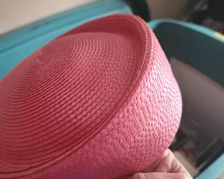 Vintage Pink Pillbox Hat