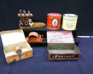 Pipes         Vintage Tobacco tins