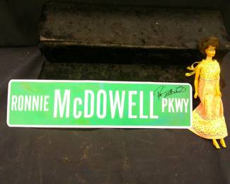 Ronnie McDowell signed sign