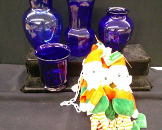 Blue Glass Vases