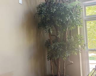 LARGE FLORAL TREE AND POT