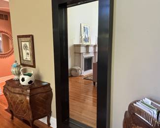 LARGE BLACK FRAMED MIRROR