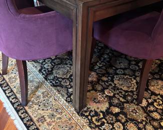 DINING ROOM TABLE AND 10 CHAIRS BY CRATE AND BARREL
