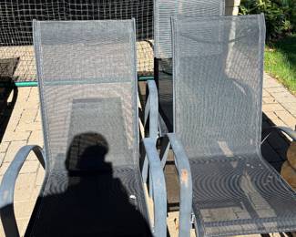 3 PATIO CHAIRS