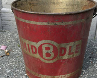 Lot 123: Vintage Middleby Metal Bucket