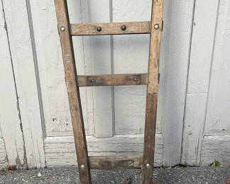 Lot 121: Vintage Wood and Metal Hand Truck Dolly