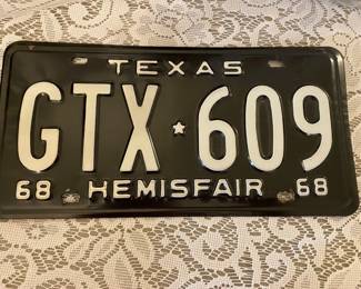 Hemisfair 1968 License Plate Set
