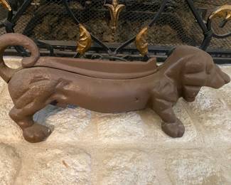 Vintage Casst Iron Dachshund Boot Scraper