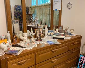 Oak Dresser and Angel Collection