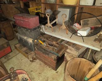 Assorted tool boxes