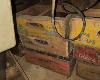 Vintage drink crates