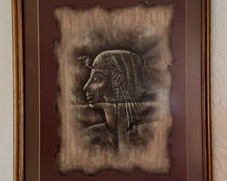 Hand Painted Egyptian Papyrus