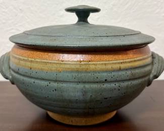 Art Pottery Covered Dish
