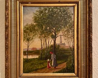 J. A. Appian Oil on Canvas
