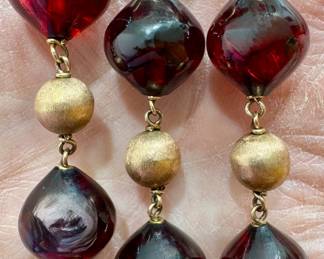 10K & Amber Necklace