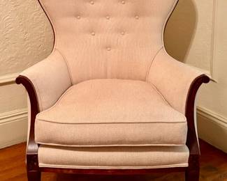 Upholstered Wingback Armchair
