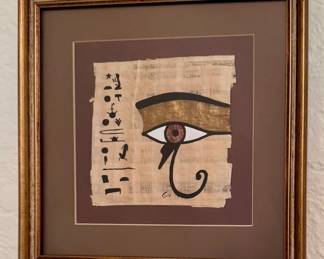 "Eye of Horus" Egyptian Papyrus Artwork