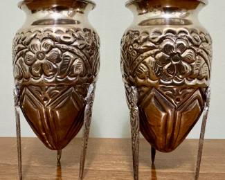 Egyptian Silver Urns