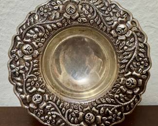 Egyptian Silver Repousse Dish