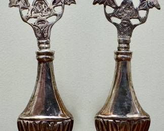 Egyptian Silver Perfume Bottles