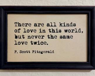 F. Scott Fitzgerald Quote