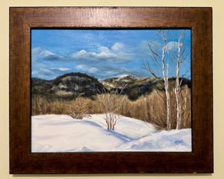 Winter Landscape by Risa Dauber Sandler