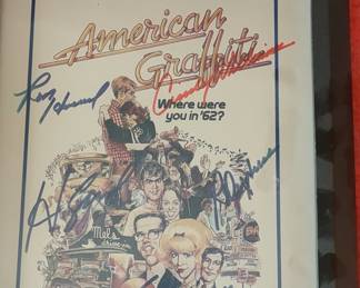 American Graffiti Cast-Signed Promotional Poster