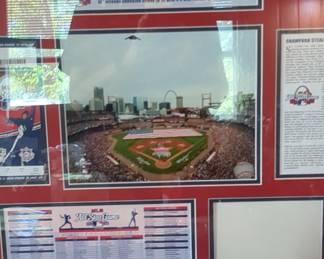 2009 MLB All-Star Game St. Louis Commemorative Framed Display