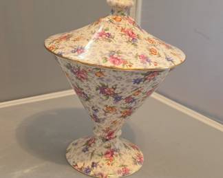 Royal Winton Grimwades Petit Point Lidded Comport