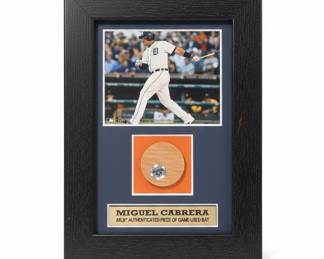 Highland Mint Miguel Cabrera Game-Used Bat Relic