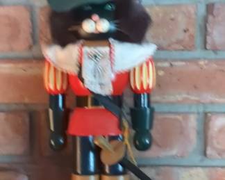 Vintage Erzgebirge Musketeer Cat Nutcracker