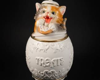 The Bradford Exchange Kayomi Harai The Purr-fect Treat Cookie Jar