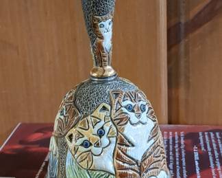 Franklin Mint Cat Bell