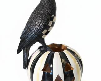 MacKenzie-Childs Crow on Pumpkin