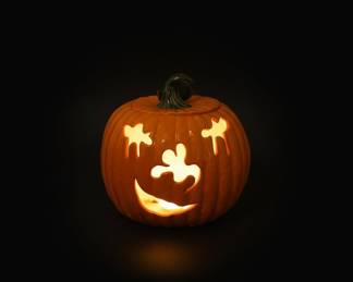 Vintage Ceramic Halloween Ghost and Pumpkin Collection