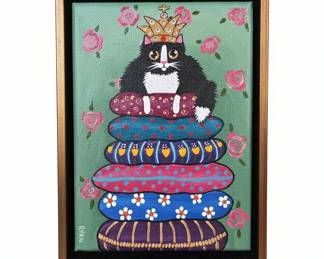 Ryan Conners 'KilkennyCat Art' Mixed Media Painting