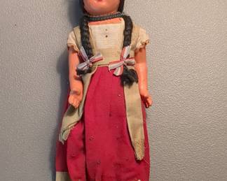 Vintage Mexican Souvenir Composition Doll