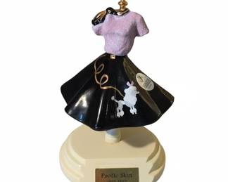 Fenton Art Glass 'Poodle Skirt' Figurine