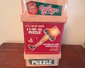 A Christmas Story Leg Lamp 500-Piece Shaped Puzzle