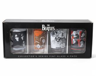 The Beatles Collector's Series Pint Glass 4-Pack