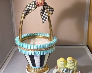 MacKenzie-Childs Sweet Shop Chick Basket