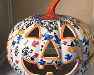 Polish Pottery Halloween Jack-O'-Lantern