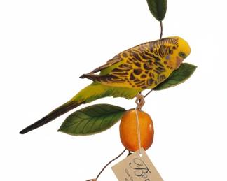Bovano of Cheshire Budgerigar Sculpture