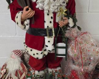 Large Decorative Christmas Santa Figure