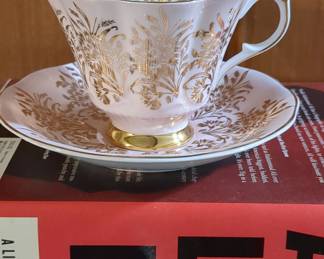 Royal Albert Pink and Gold Teacup and Saucer