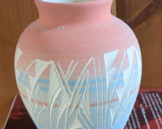 Vintage Navajo-Style Etched Pottery Vase